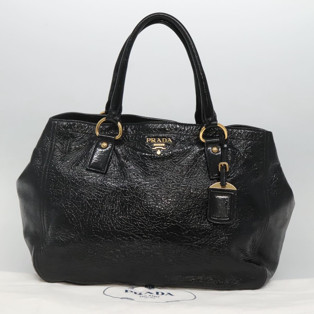 Prada Black Patent Leather Tote Bag (Pre-Owned)