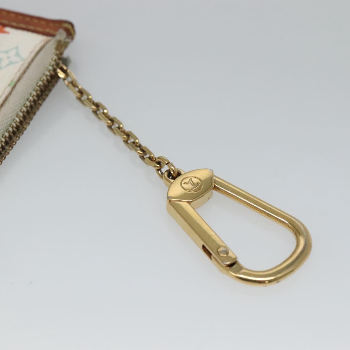 Louis Vuitton Pochette Clés White Canvas Wallet (Pre-Owned)