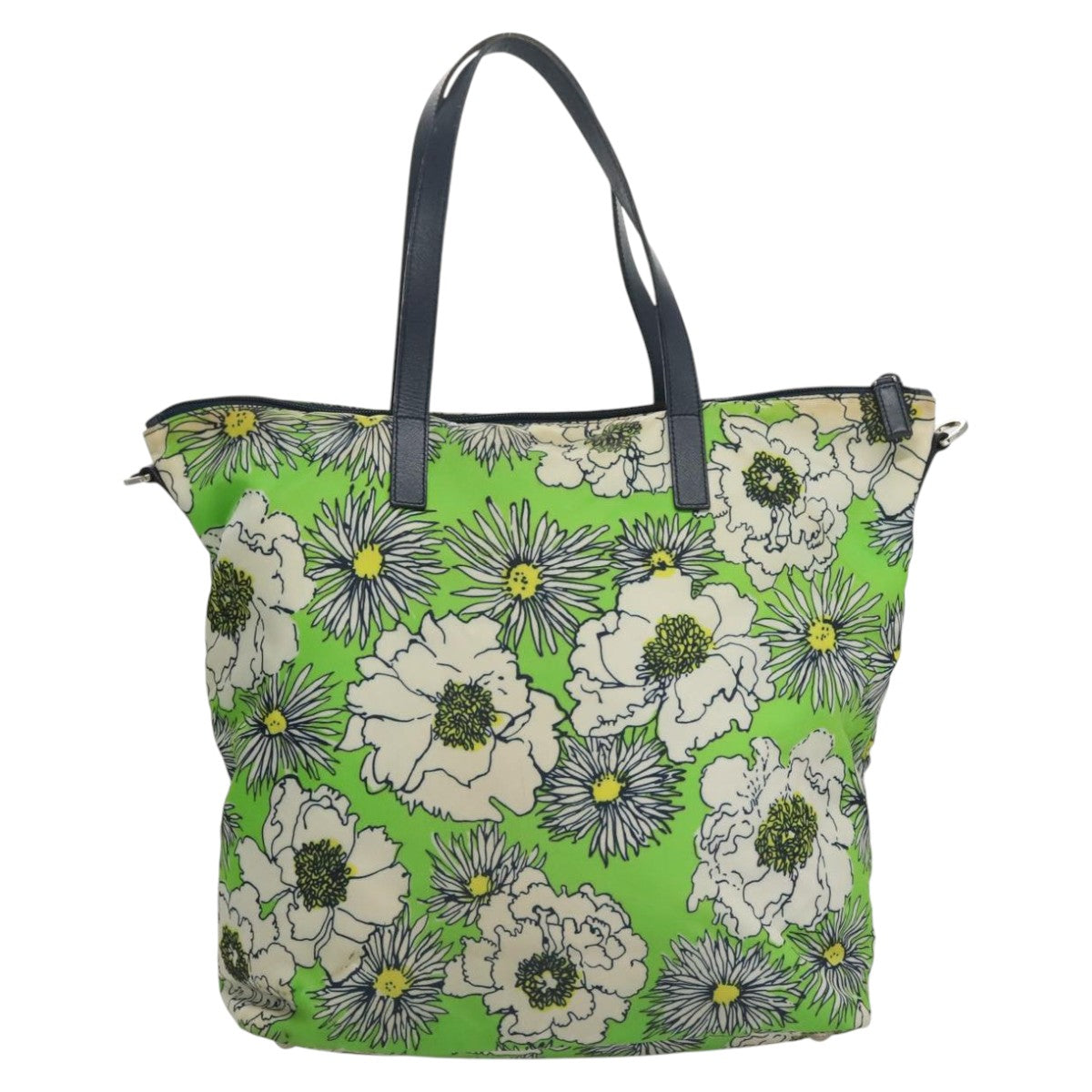 Prada Re-Nylon Green Synthetic Handbag (Pre-Owned)