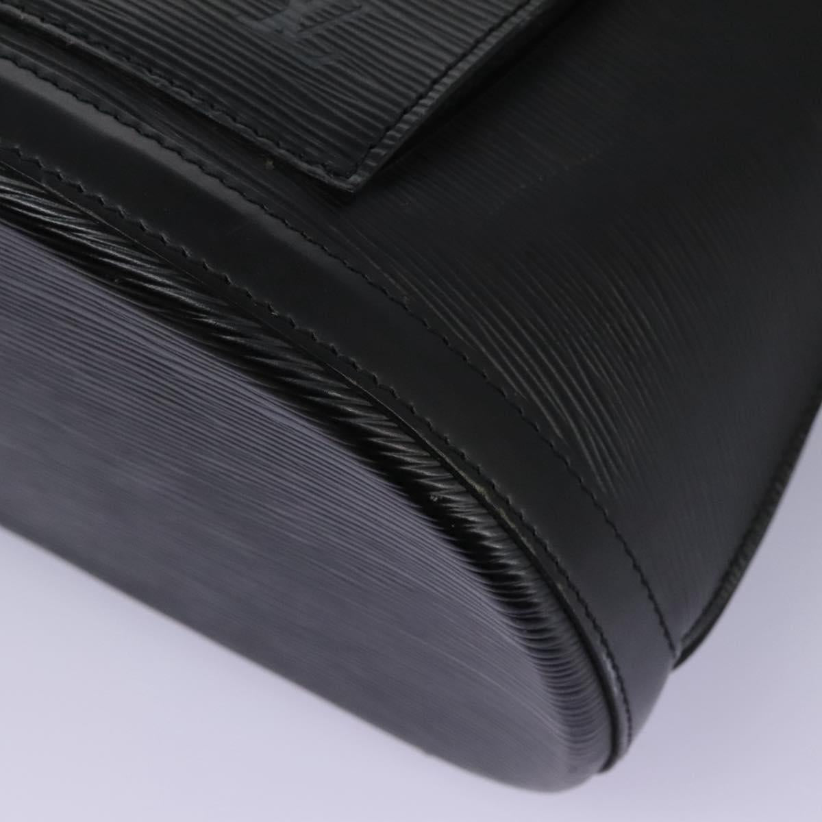Louis Vuitton Gobelins Black Leather Backpack Bag (Pre-Owned)