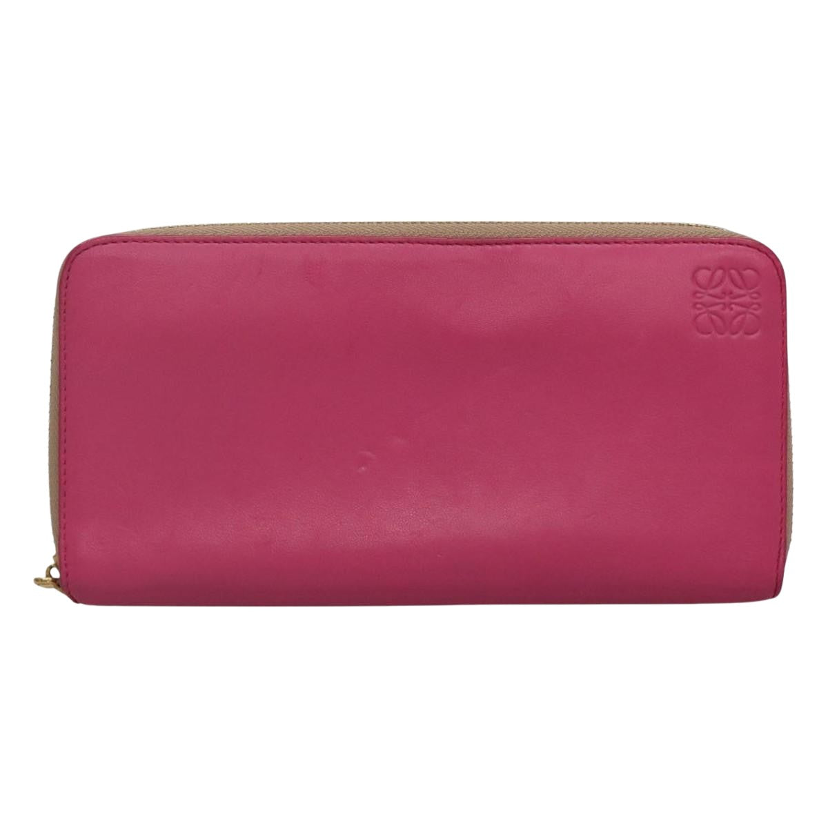 Loewe Anagram Pink Leather Wallet (Pre-Owned)