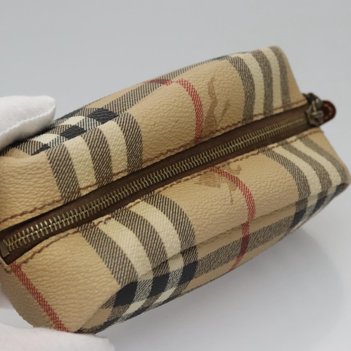 Burberry Nova Check Beige Canvas Clutch Bag (Pre-Owned)