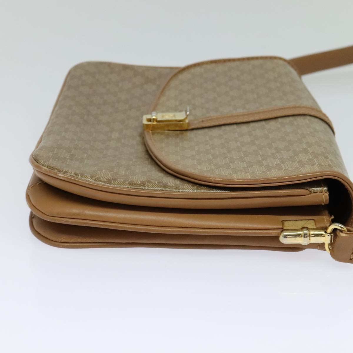 Céline Macadam Beige Canvas Shoulder Bag (Pre-Owned)