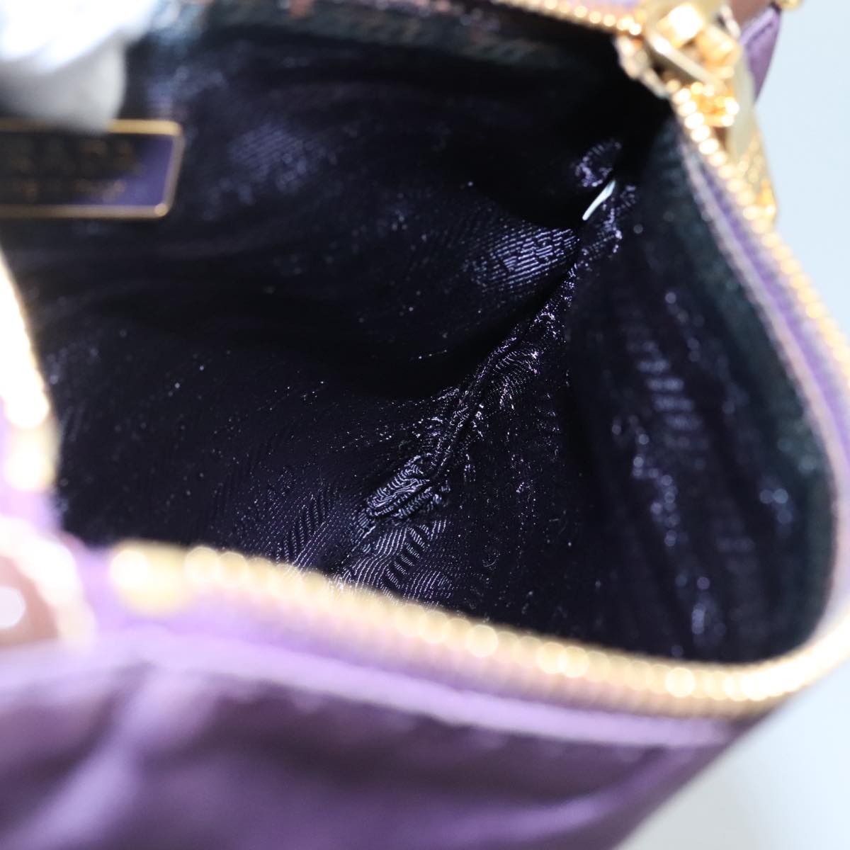 Prada Purple Synthetic Clutch Bag (Pre-Owned)