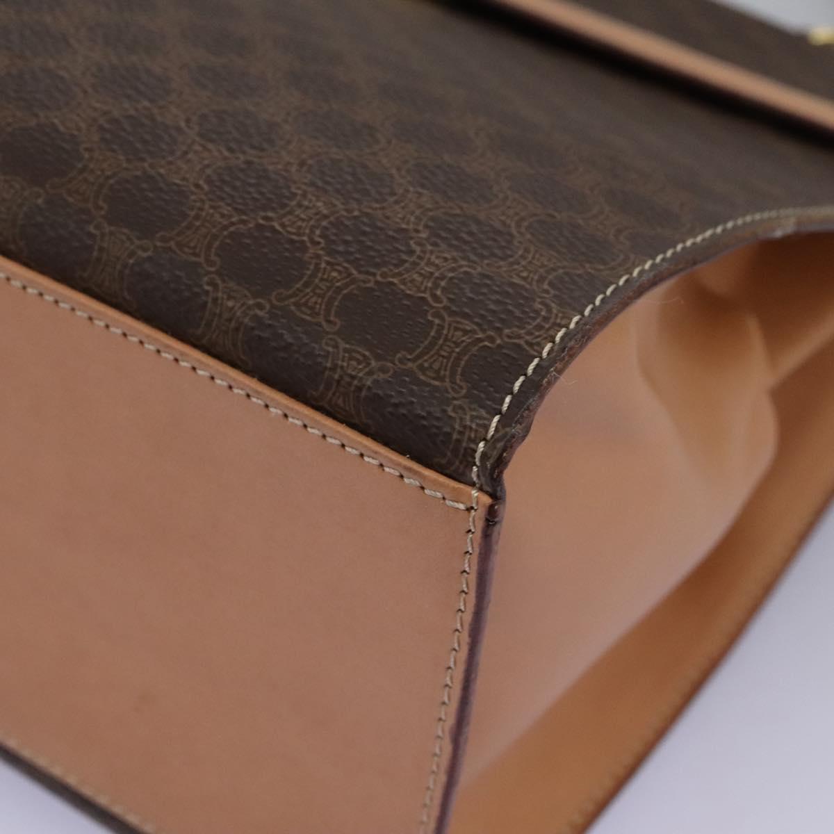 Céline Macadam Brown Canvas Handbag (Pre-Owned)