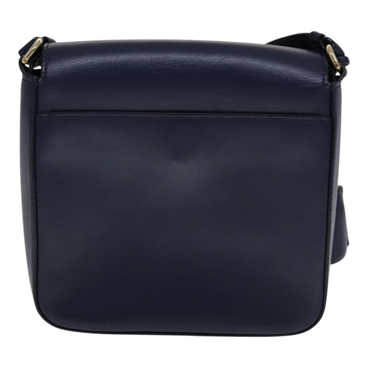 Salvatore Ferragamo Tassel Navy Leather Shoulder Bag (Pre-Owned)