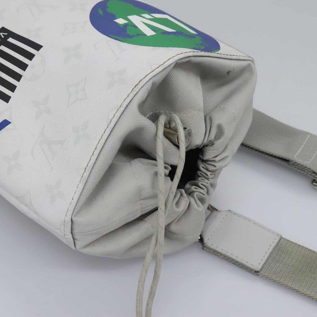Louis Vuitton Chalk Sling White Canvas Shoulder Bag (Pre-Owned)
