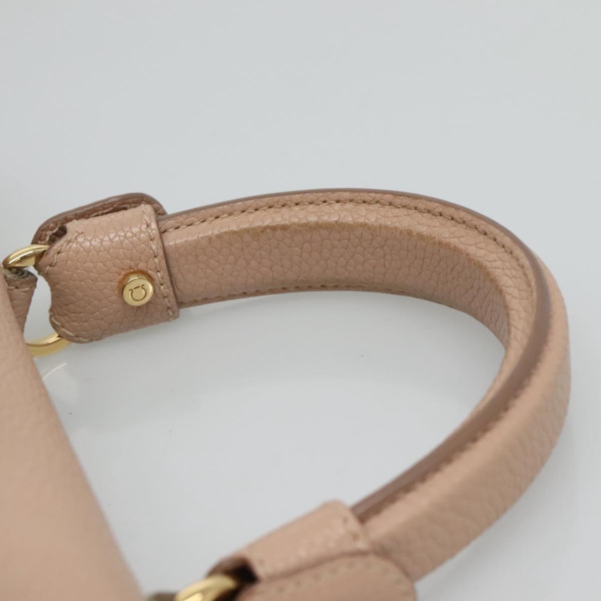 Salvatore Ferragamo Sofia Pink Leather Handbag (Pre-Owned)