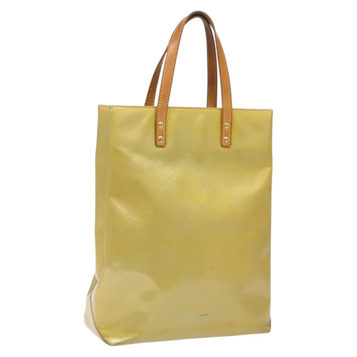 Louis Vuitton Reade Yellow Patent Leather Handbag (Pre-Owned)