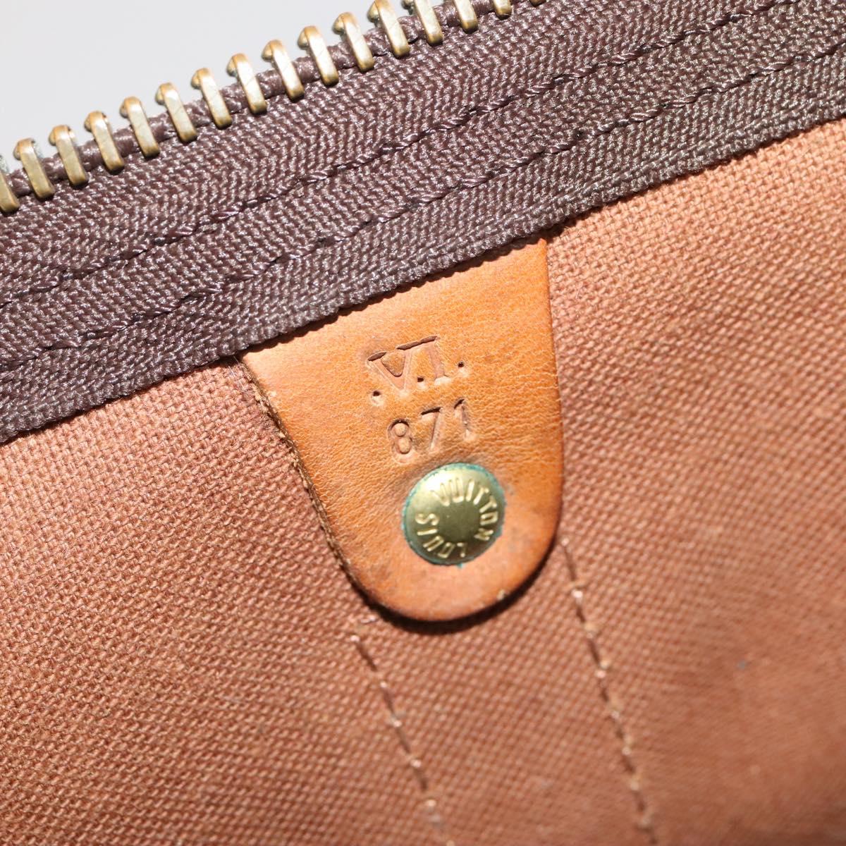 Louis Vuitton Keepall 55 Brown Canvas Travel Bag (Pre-Owned)