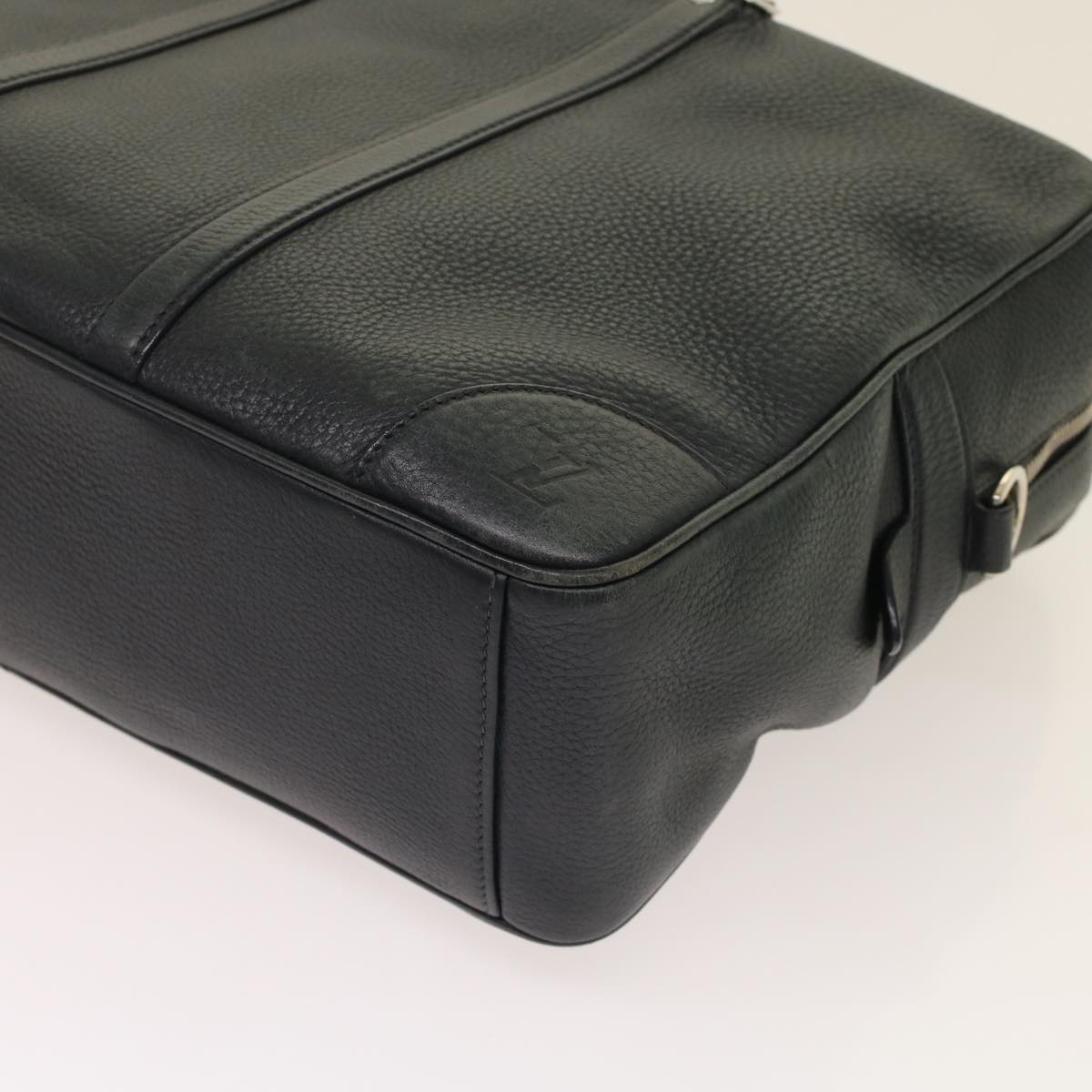 Louis Vuitton Naxos Black Leather Handbag (Pre-Owned)