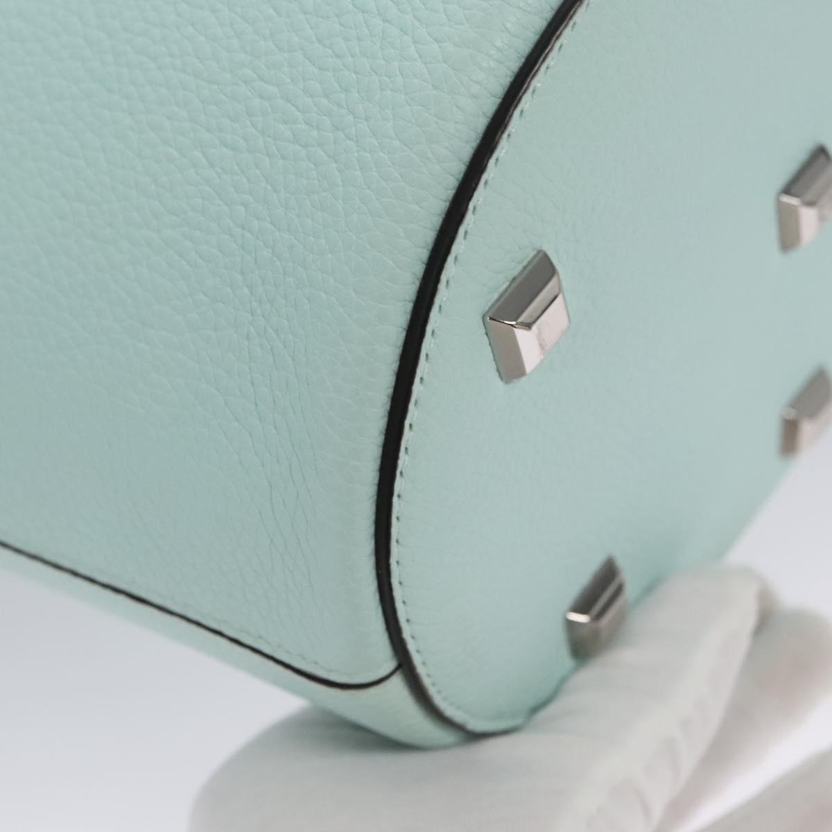 Salvatore Ferragamo Gancini Green Leather Shoulder Bag (Pre-Owned)