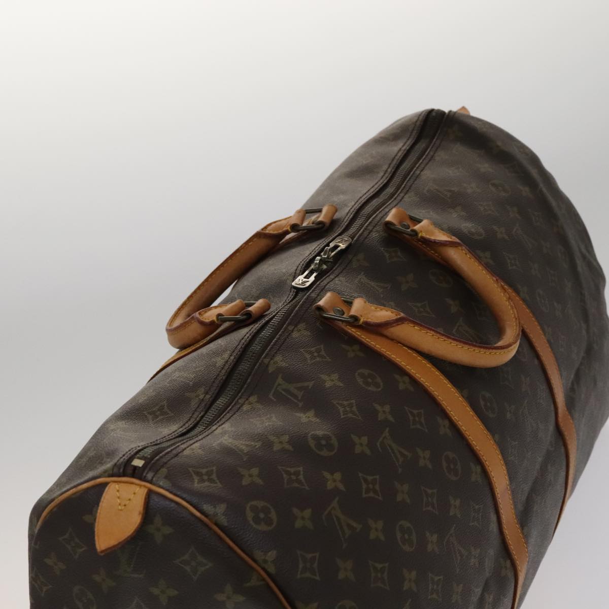 Louis Vuitton Keepall 60 Brown Canvas Travel Bag (Pre-Owned)