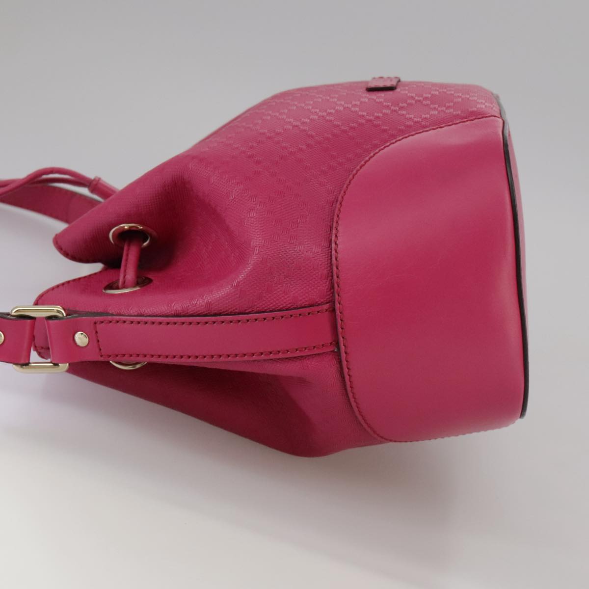 Gucci Diamante Pink Leather Shoulder Bag (Pre-Owned)
