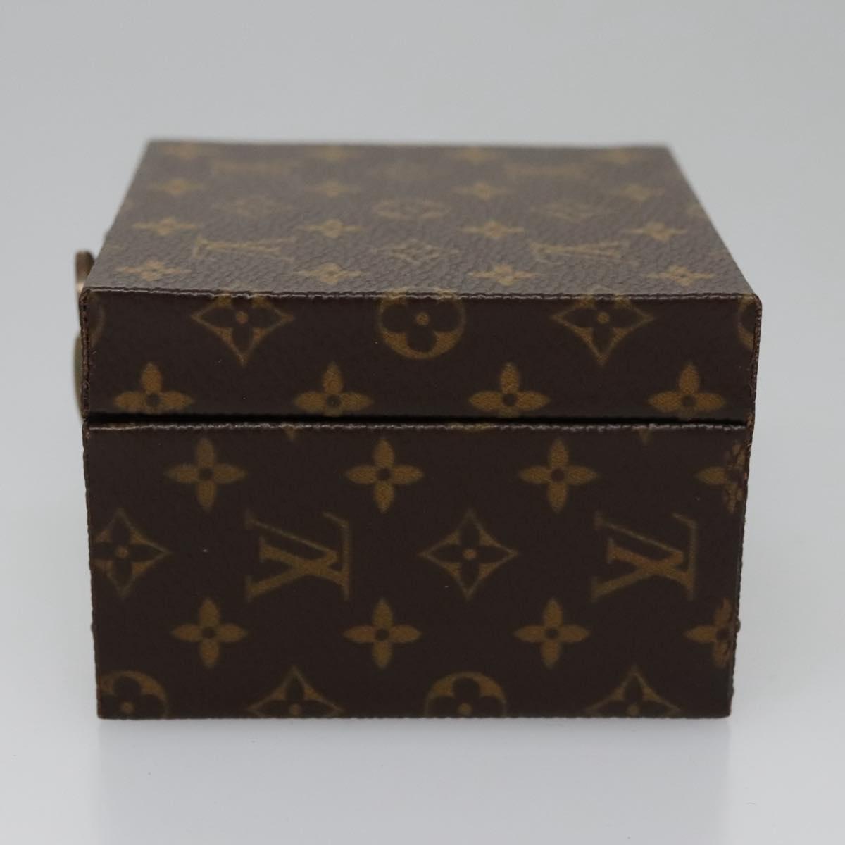 Louis Vuitton Jewelry Case Brown Canvas Clutch Bag (Pre-Owned)