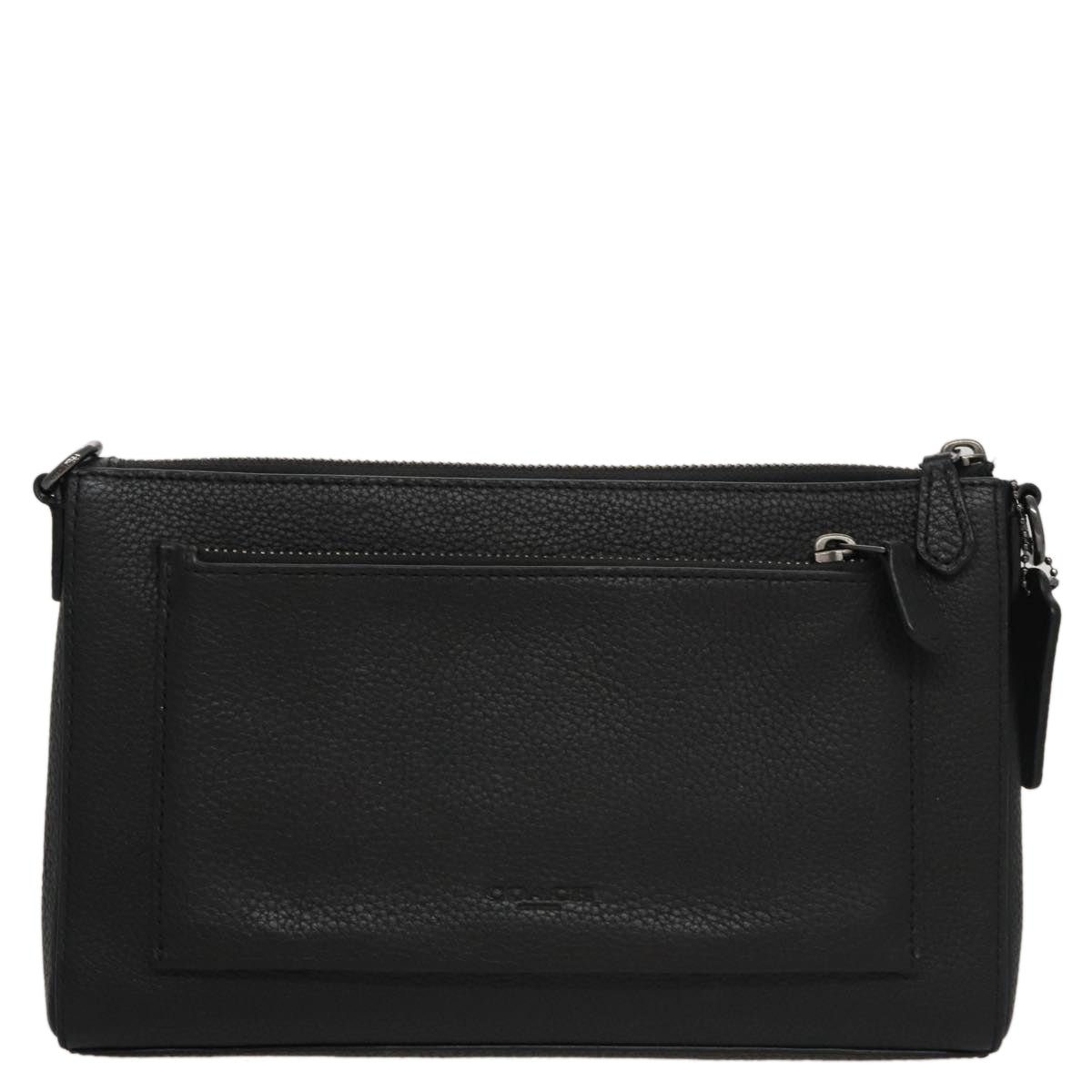 Coach Black Leather Shoulder Bag (Pre-Owned)