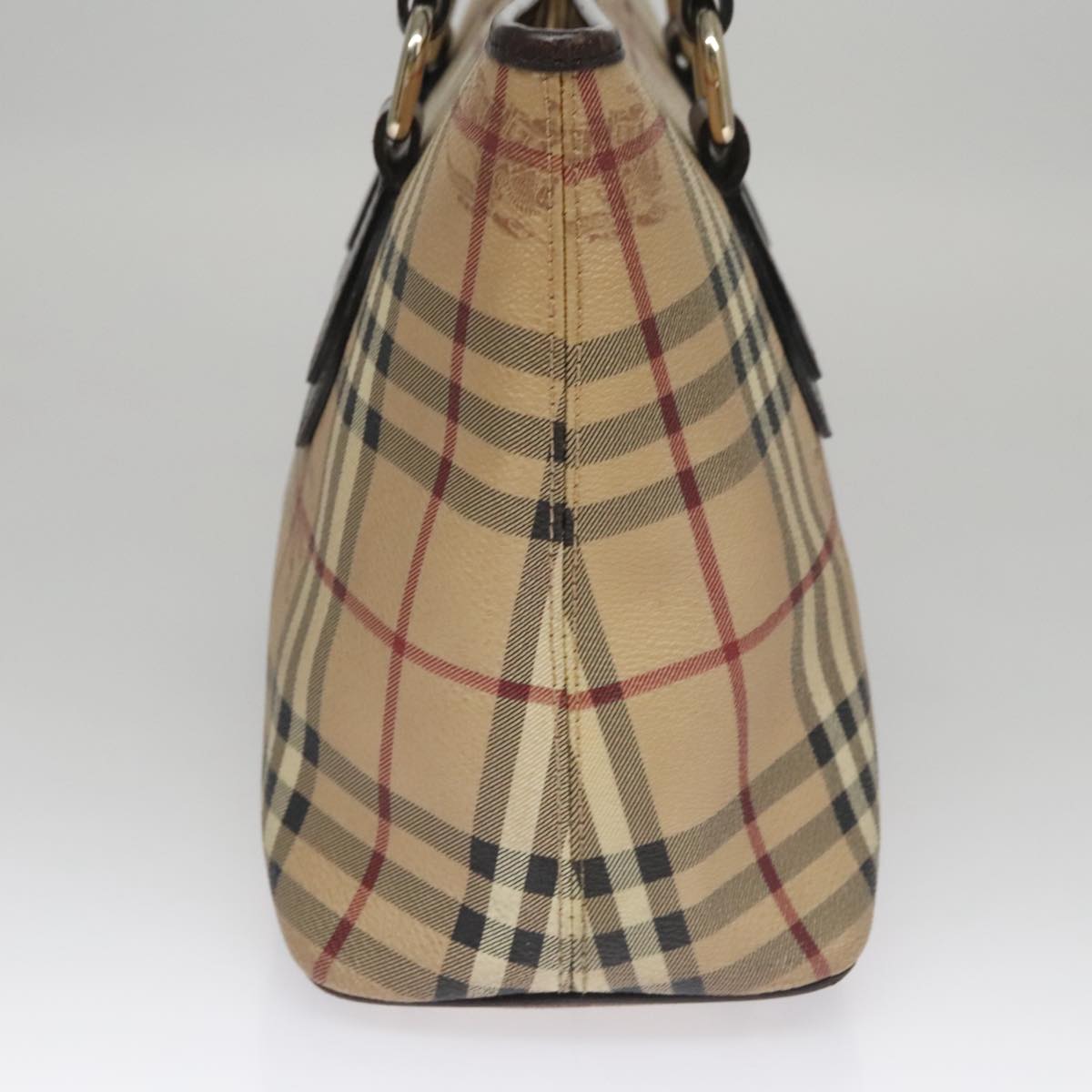 Burberry Nova Check Beige Canvas Tote Bag (Pre-Owned)