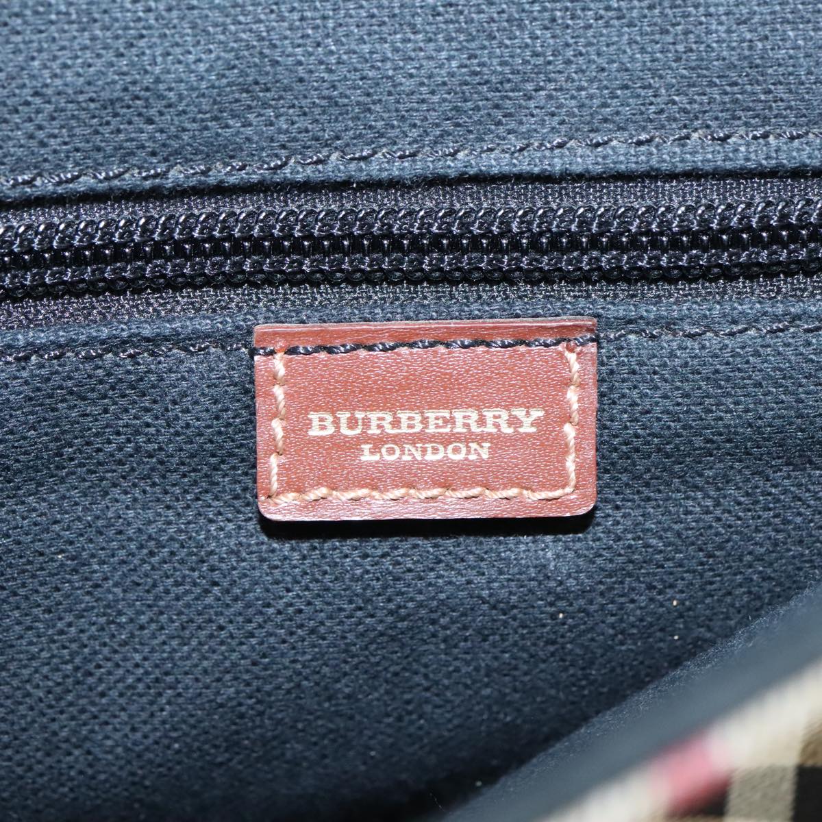 Burberry Nova Check Beige Canvas Shoulder Bag (Pre-Owned)