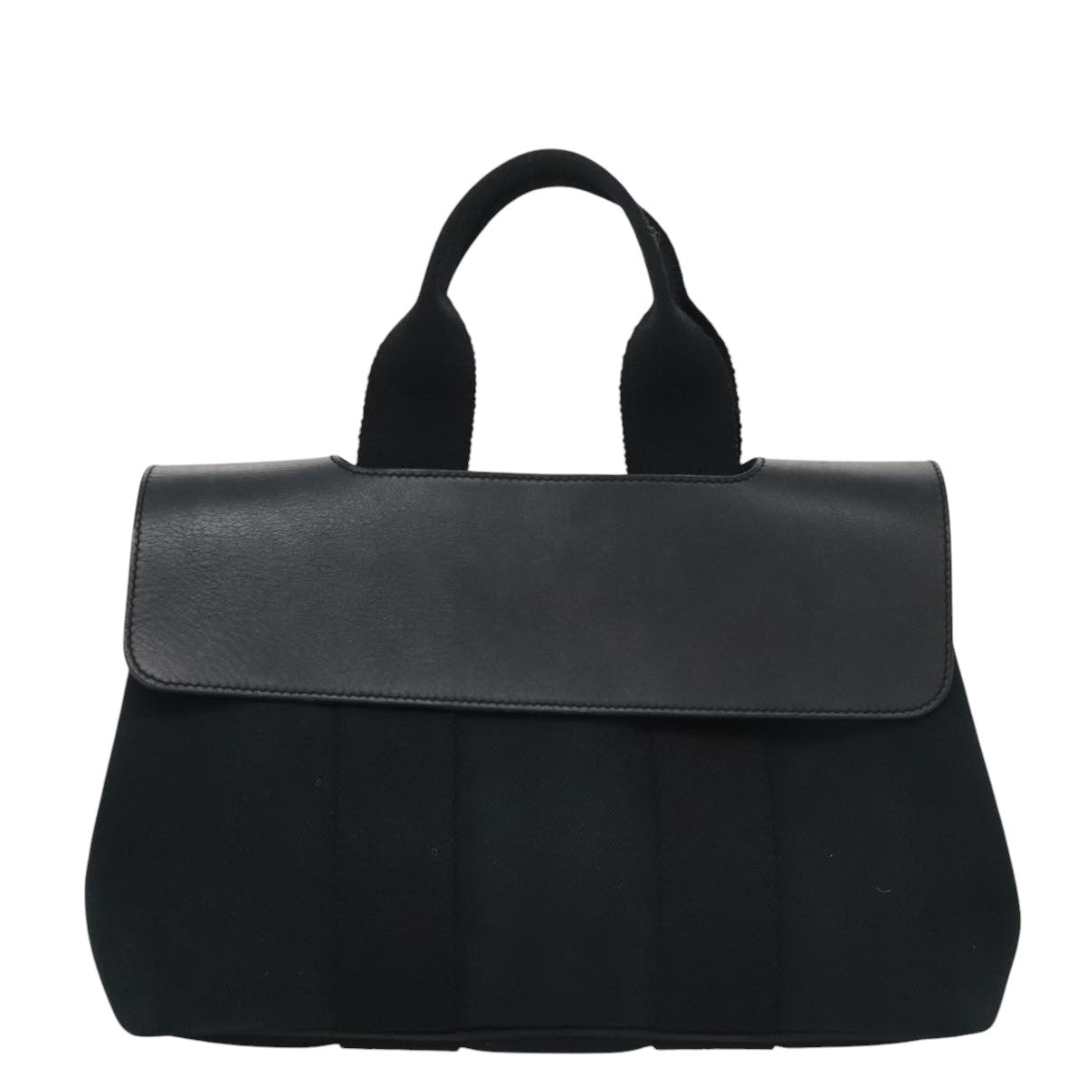 Hermès Valparaiso Black Canvas Handbag (Pre-Owned)