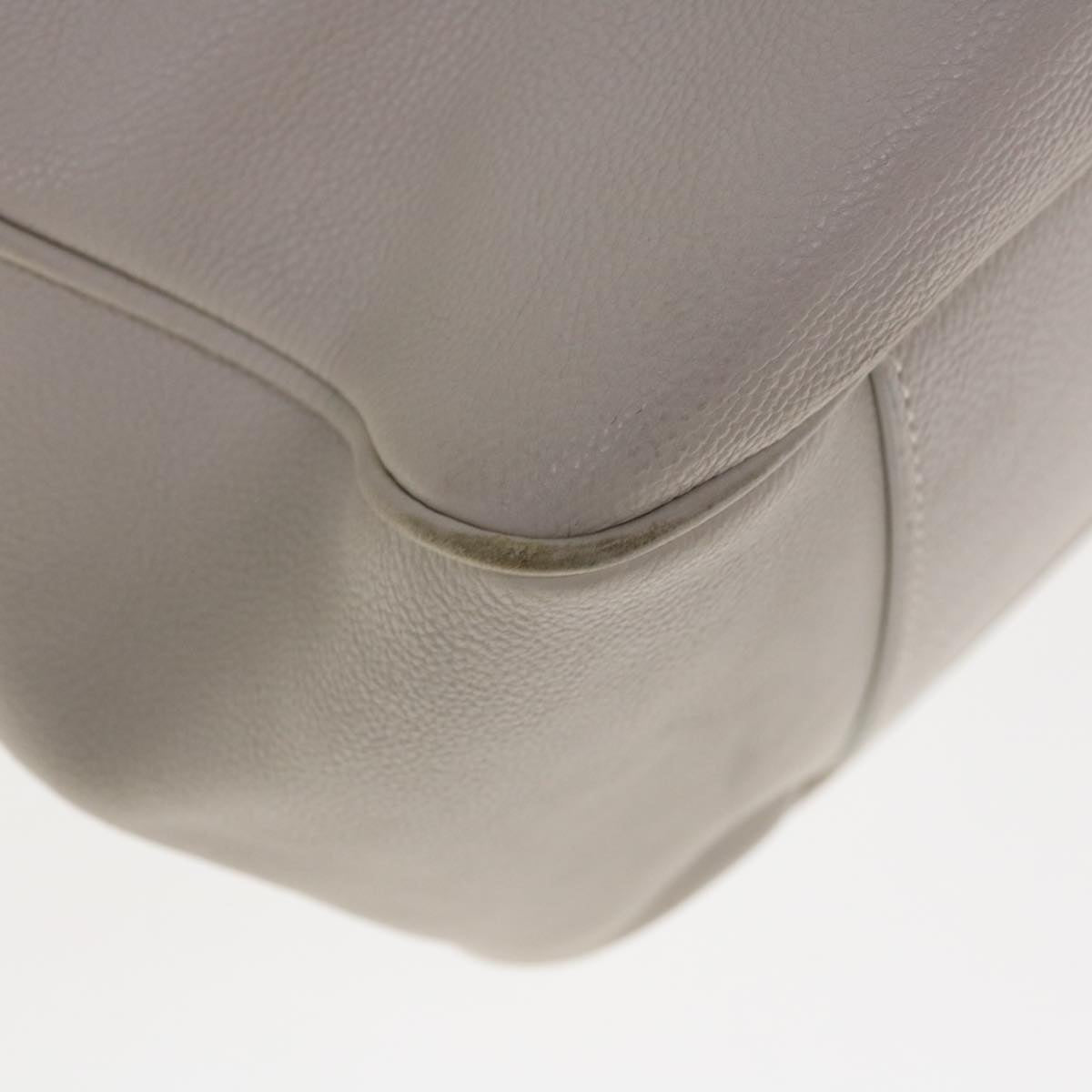 Dior White Leather Tote Bag (Pre-Owned)