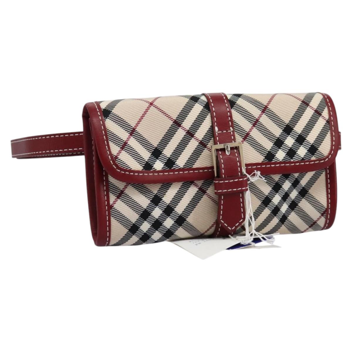 Burberry Blue Label Beige Canvas Shoulder Bag (Pre-Owned)