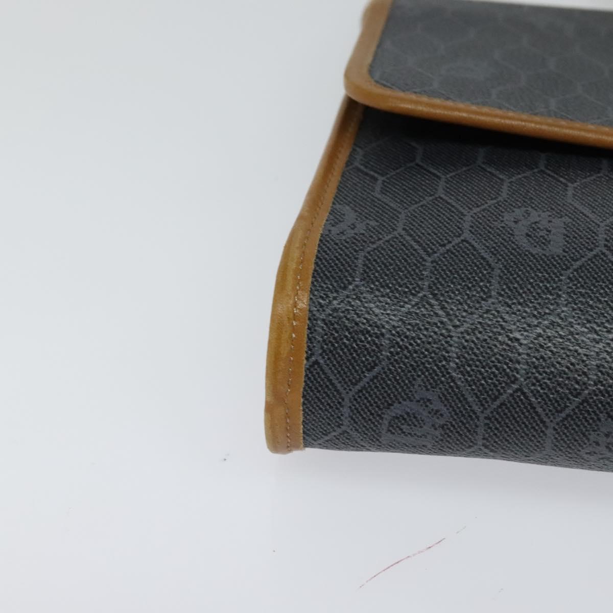 Dior Honeycomb Black Canvas Shoulder Bag (Pre-Owned)