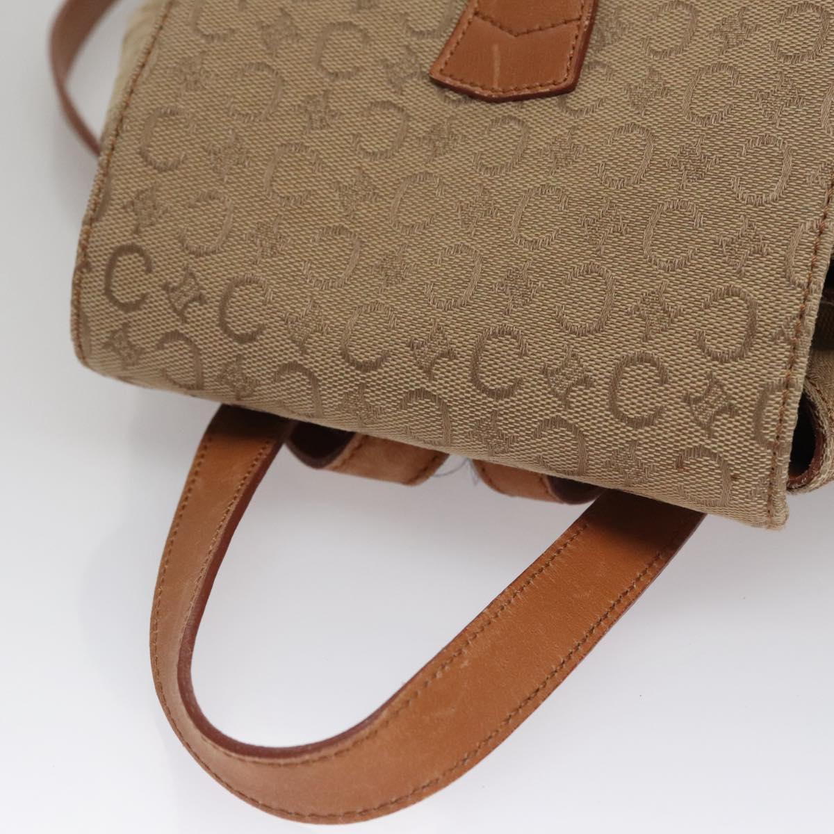 Céline Macadam Beige Canvas Backpack Bag (Pre-Owned)