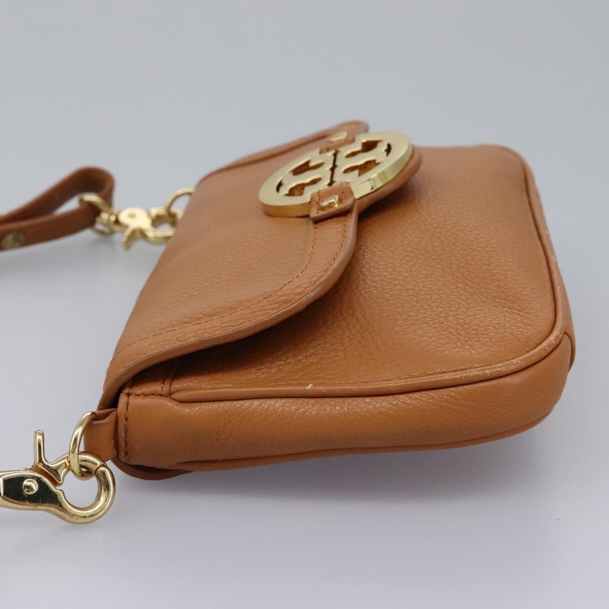 Tory Burch Brown Leather Shoulder Bag (Pre-Owned)