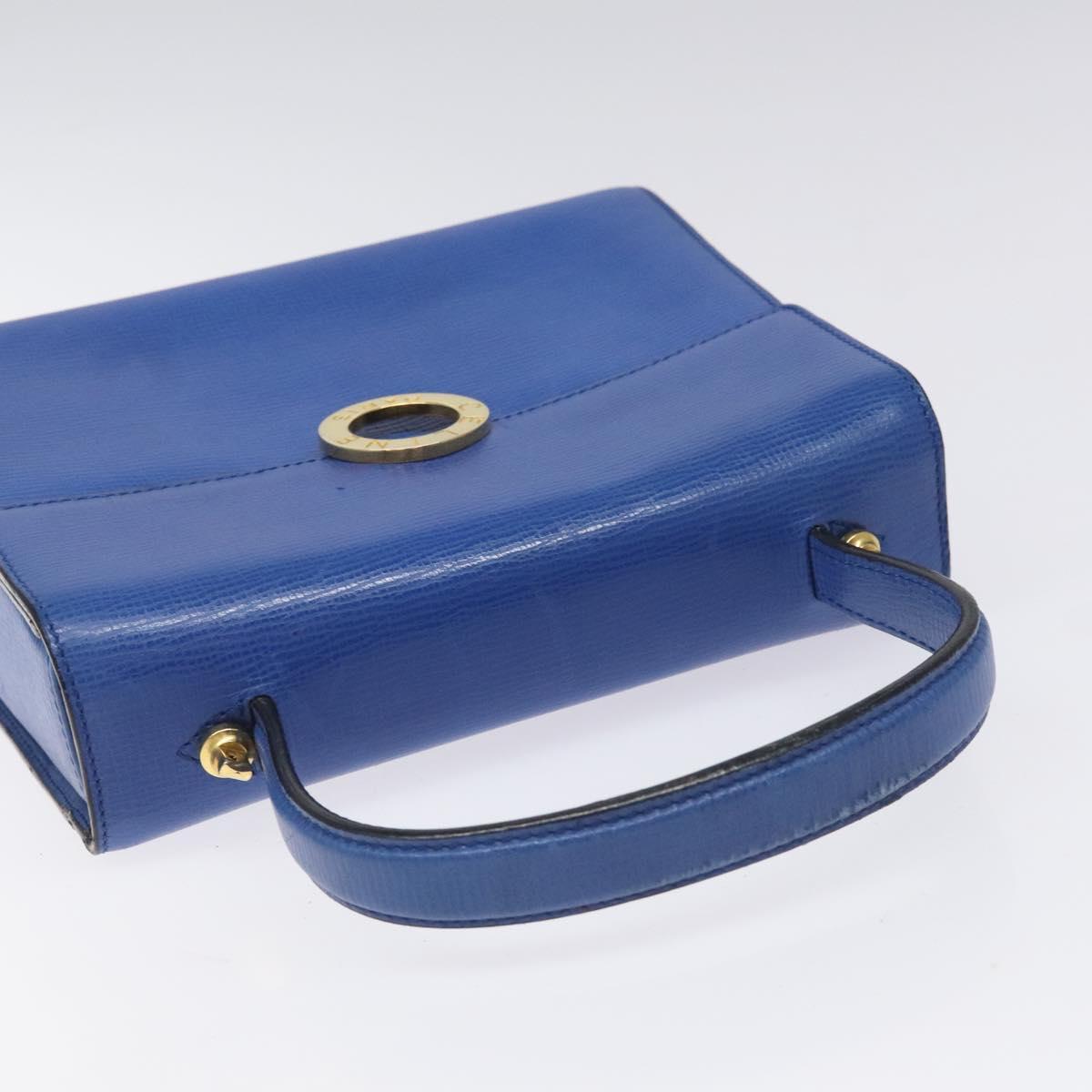 Céline Logo Du Cercle Blue Leather Handbag (Pre-Owned)