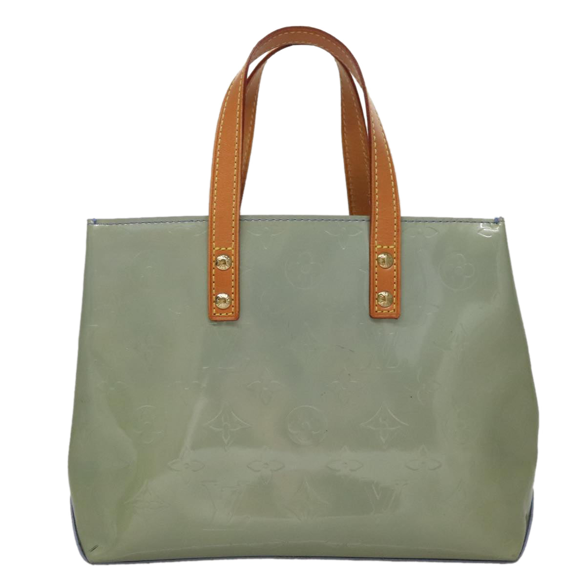 Louis Vuitton Reade Blue Patent Leather Handbag (Pre-Owned)