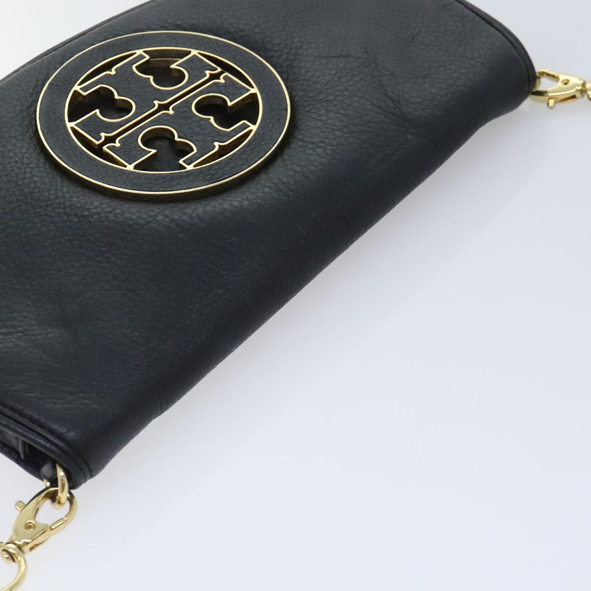 Tory Burch Black Leather Shoulder Bag (Pre-Owned)