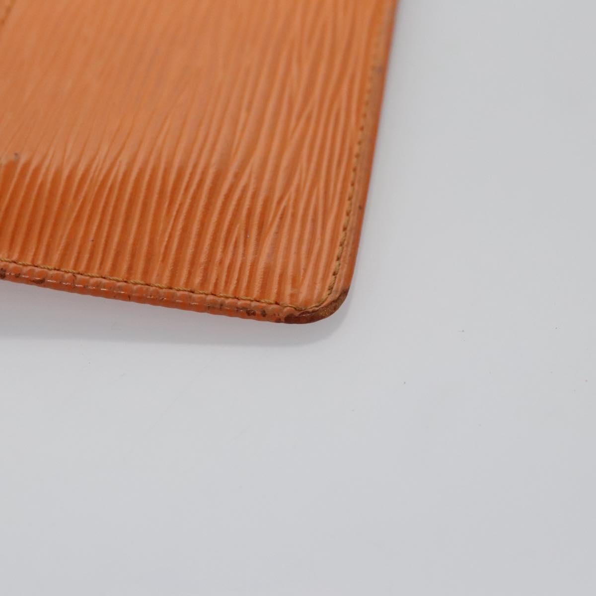Louis Vuitton Pochette Clés Orange Leather Wallet (Pre-Owned)