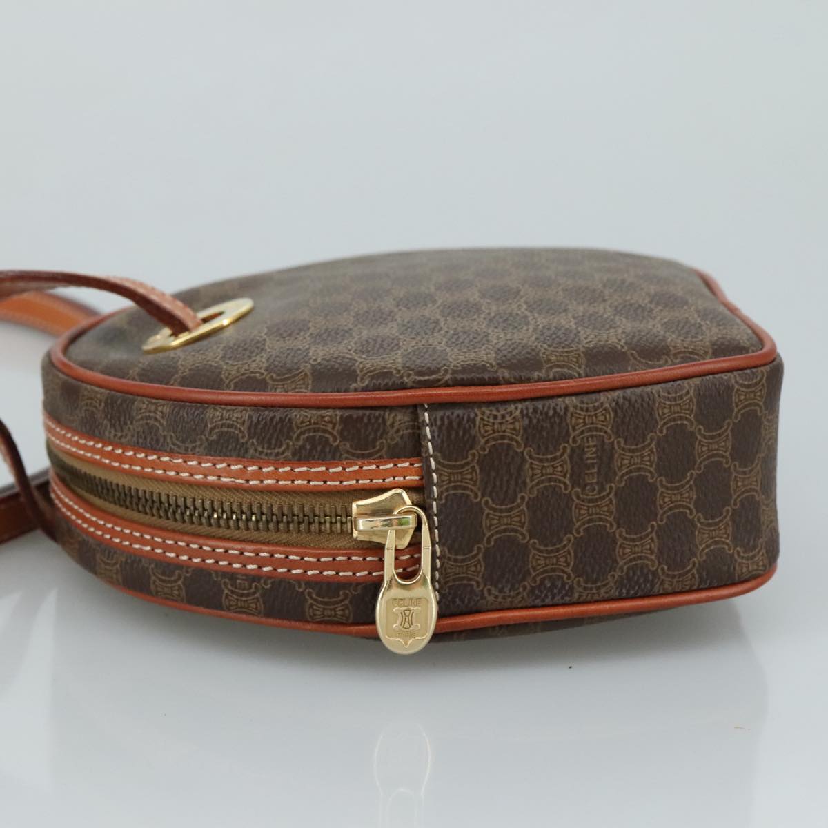 Céline Macadam Brown Canvas Shoulder Bag (Pre-Owned)