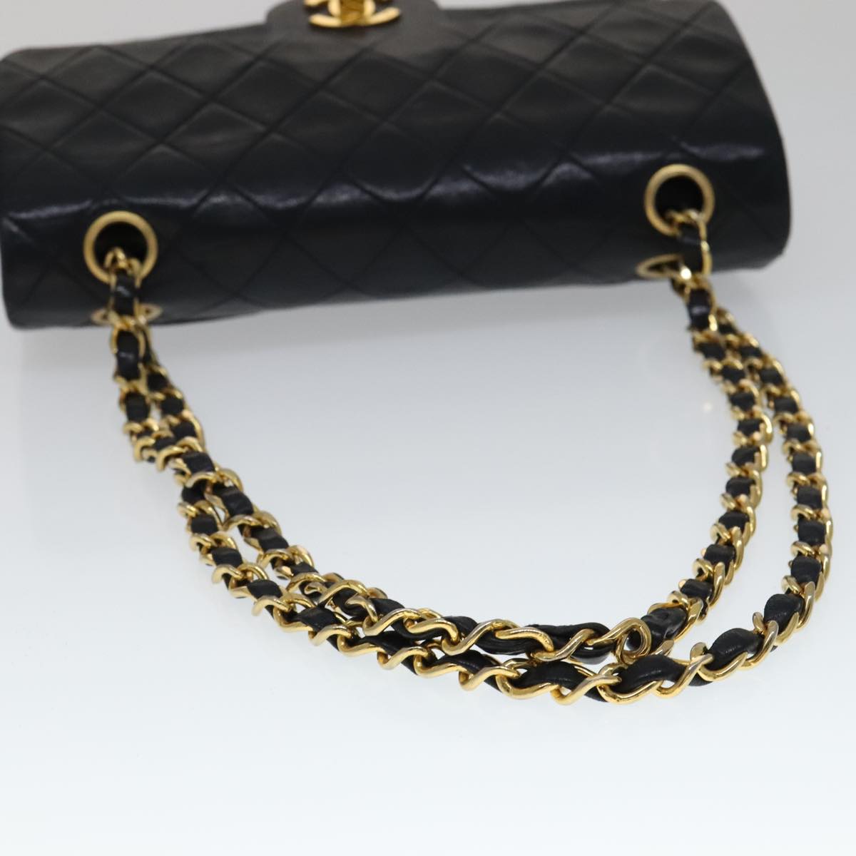 Chanel Timeless Black Leather Shoulder Bag (Pre-Owned)