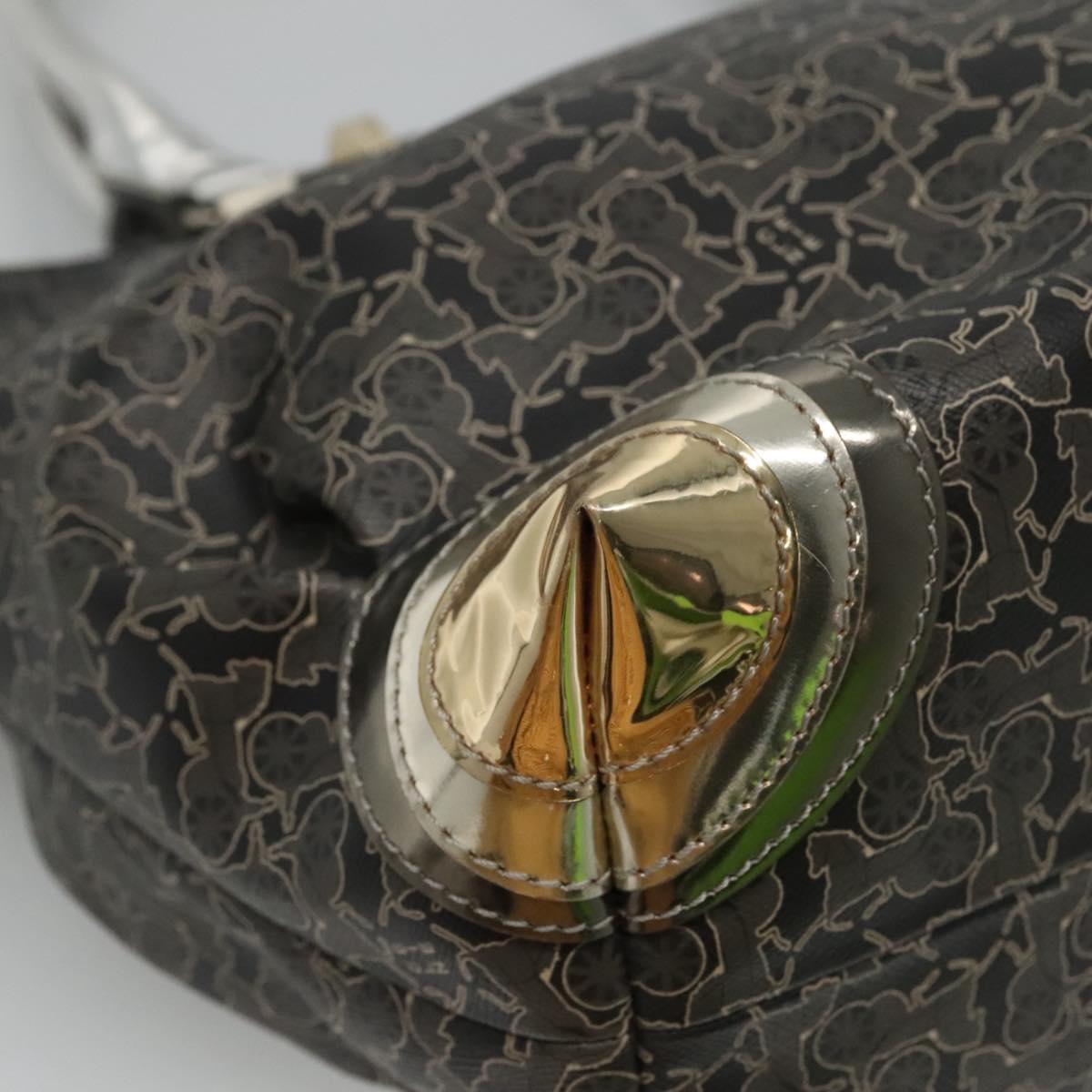 Céline Horse Carriage Black Canvas Tote Bag (Pre-Owned)