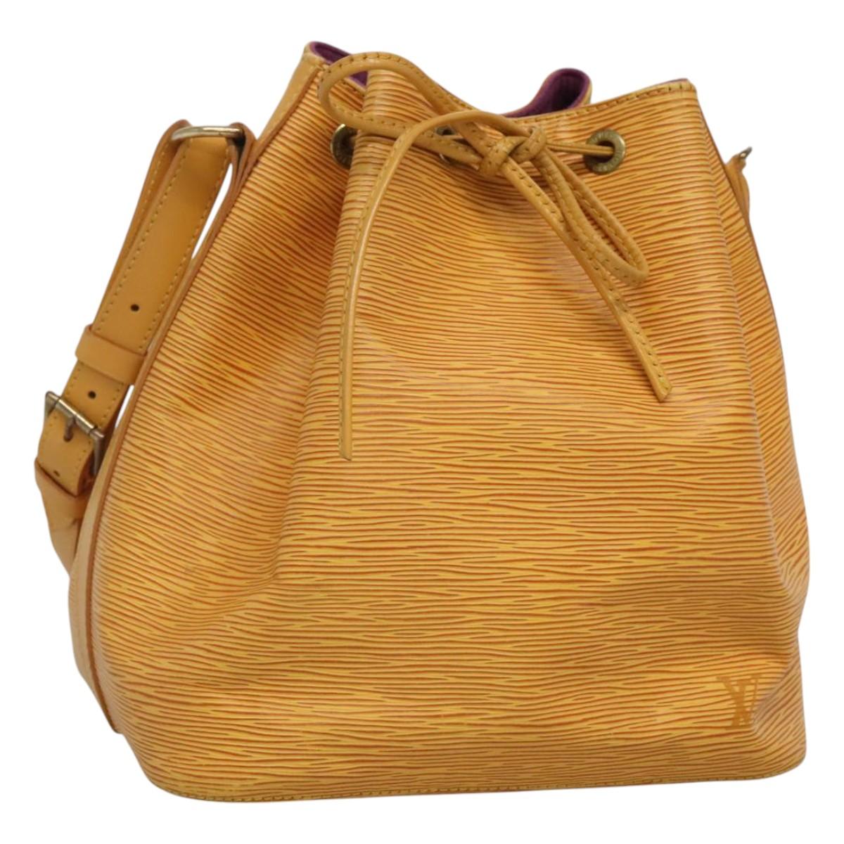 Louis Vuitton Noé Yellow Leather Shoulder Bag (Pre-Owned)