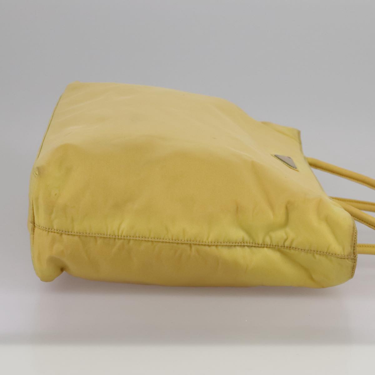 Prada Re-Nylon Yellow Metal Handbag (Pre-Owned)
