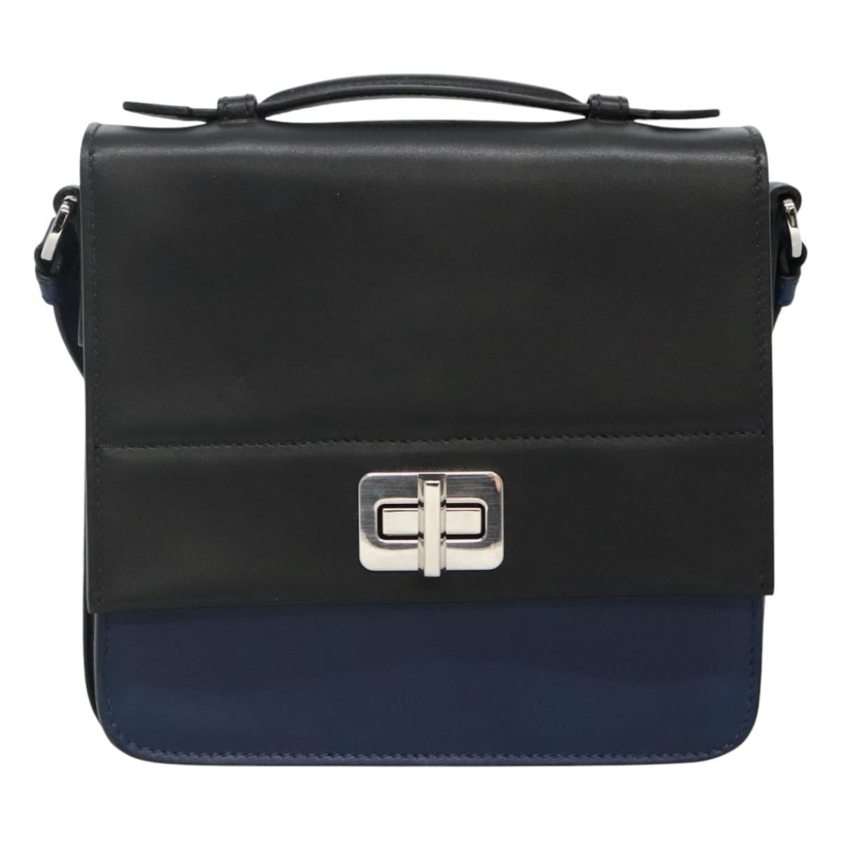 Prada Black Leather Shoulder Bag (Pre-Owned)