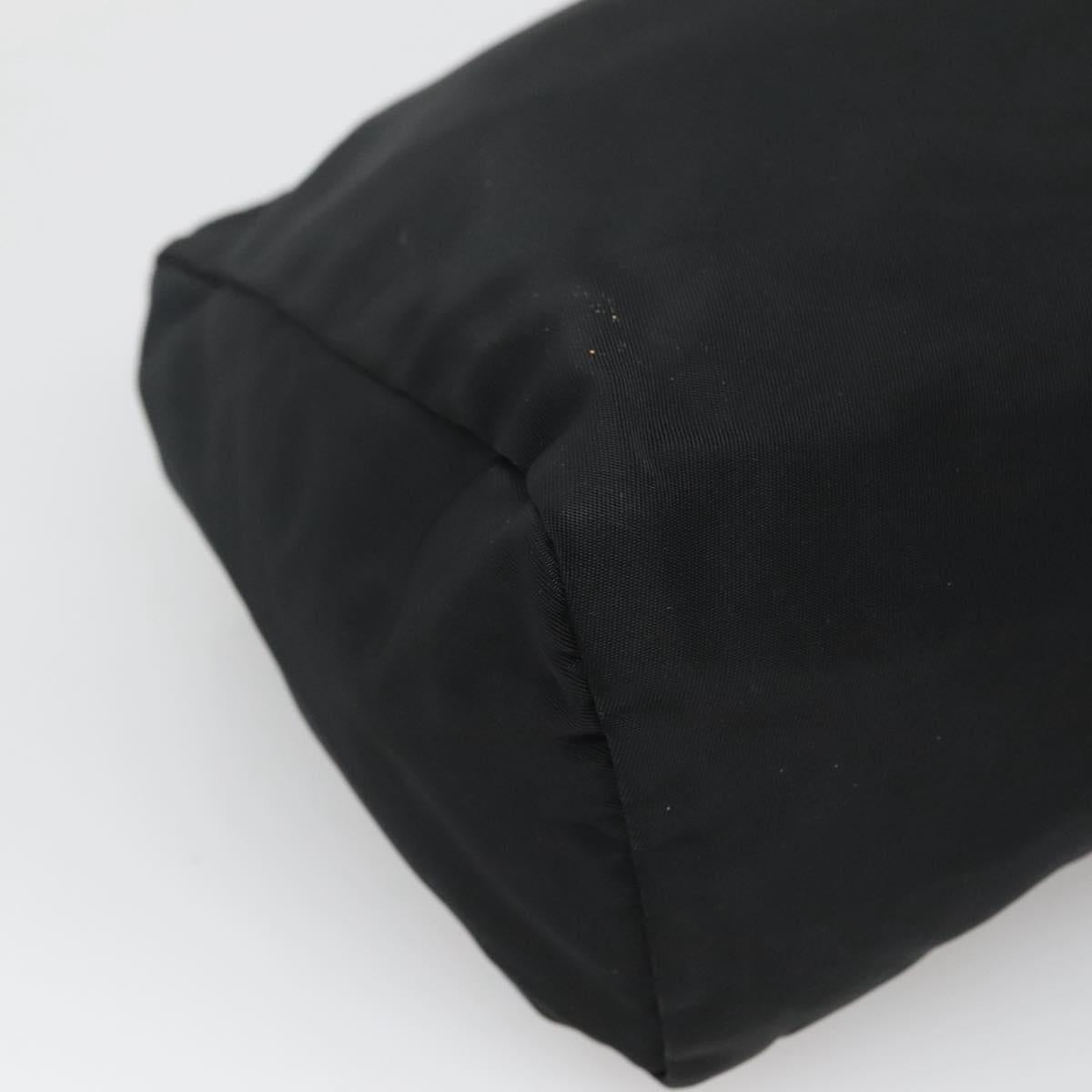 Prada Cosmetic Pouch Black Synthetic Clutch Bag (Pre-Owned)
