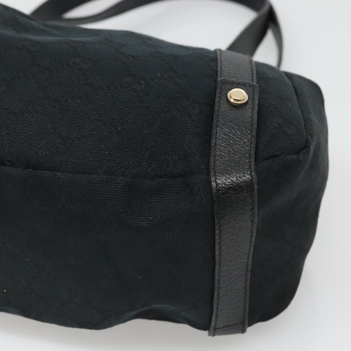 Gucci Abbey Black Canvas Tote Bag (Pre-Owned)