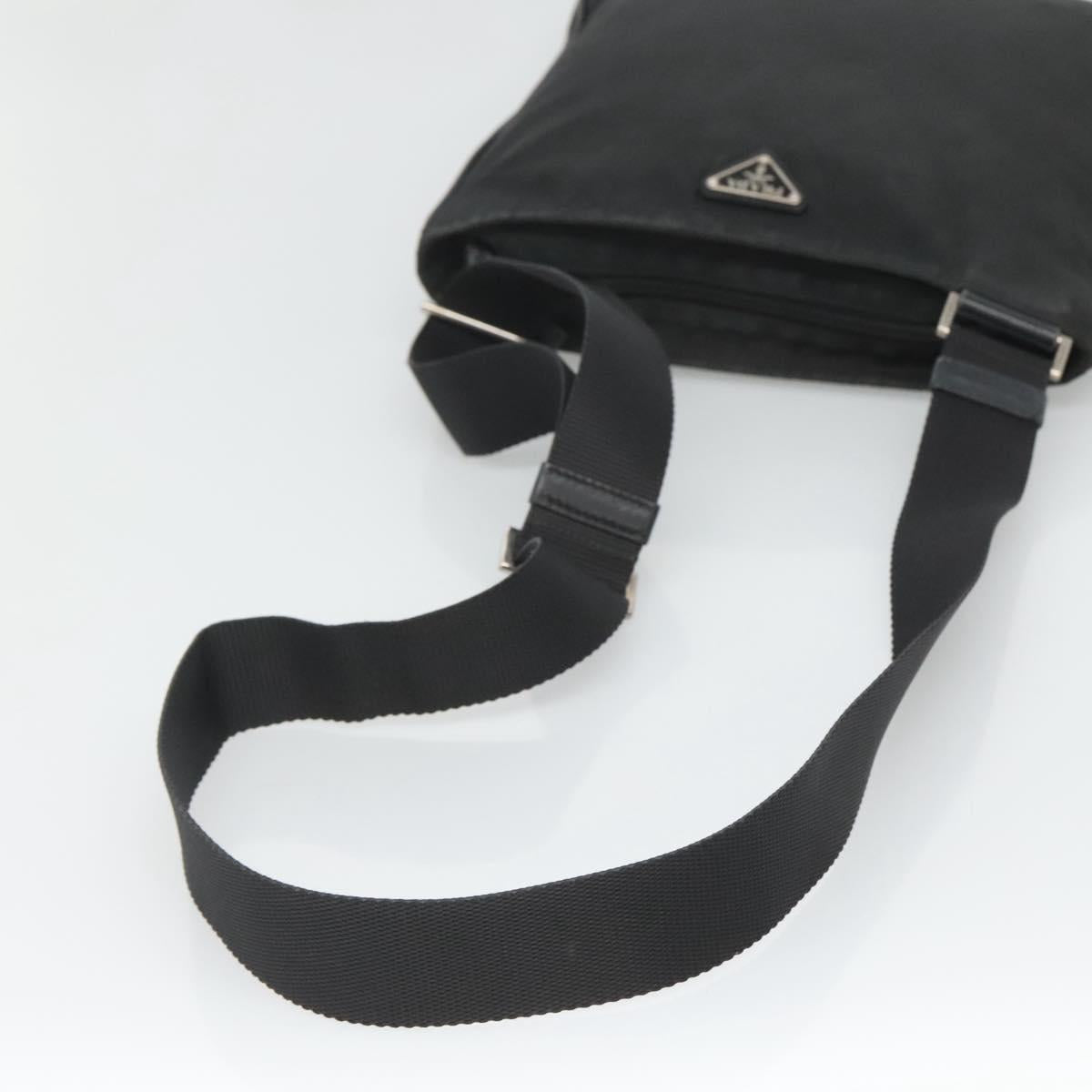 Prada Tessuto Black Nylon Shoulder Bag (Pre-Owned)