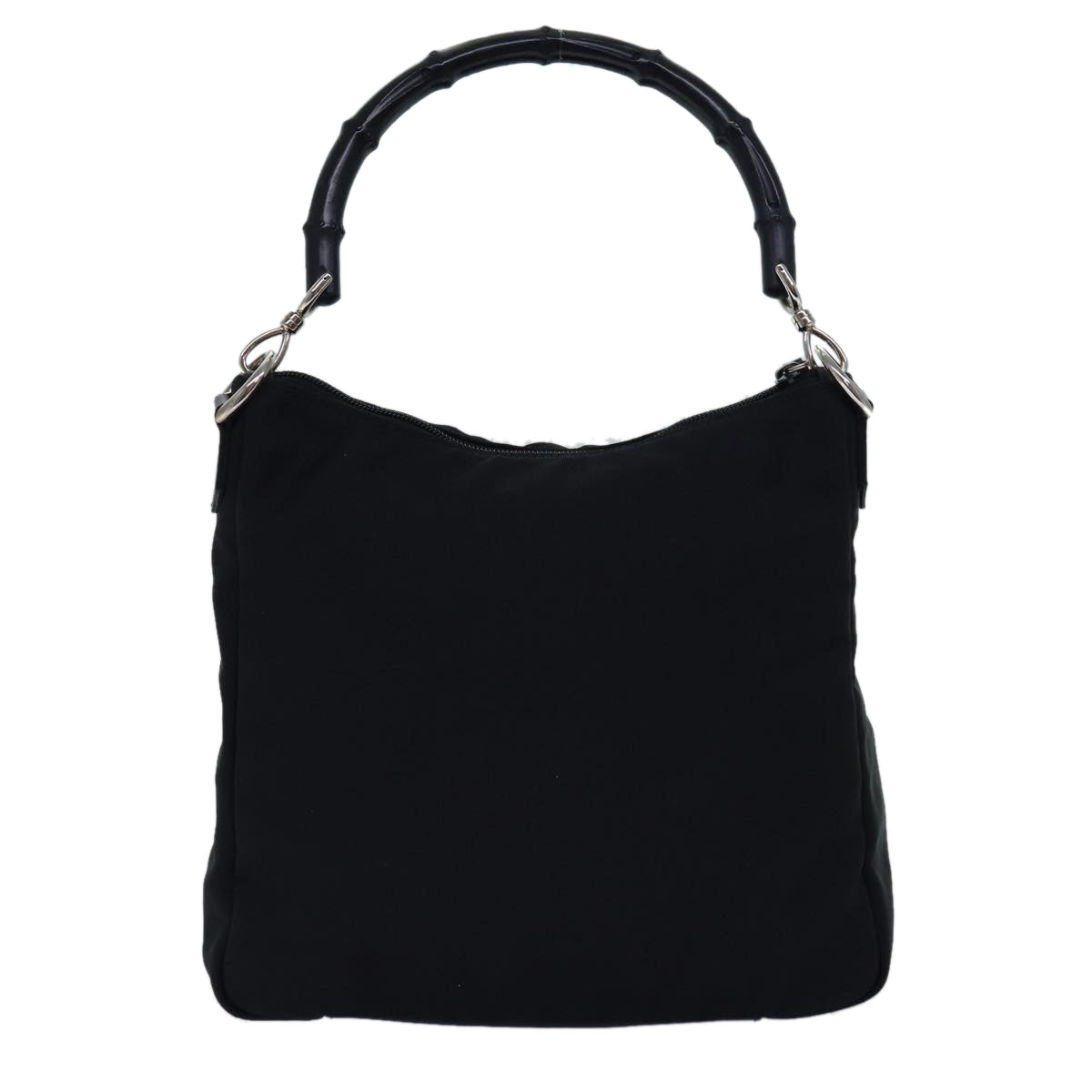 Gucci Bamboo Black Synthetic Shoulder Bag (Pre-Owned)