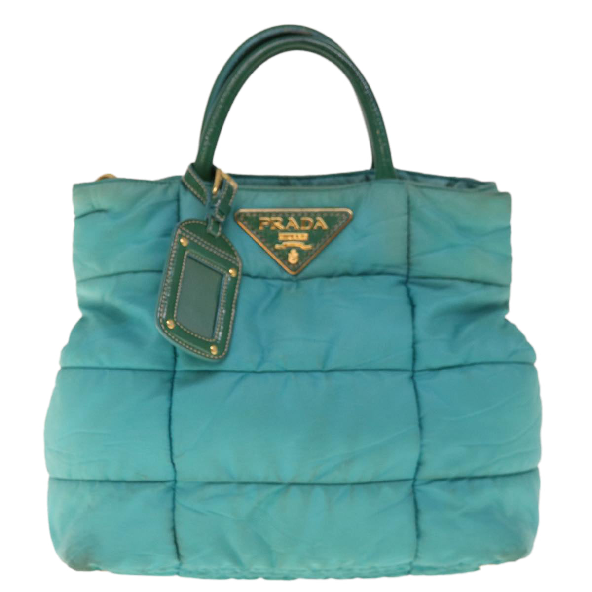 Prada Blue Synthetic Handbag (Pre-Owned)