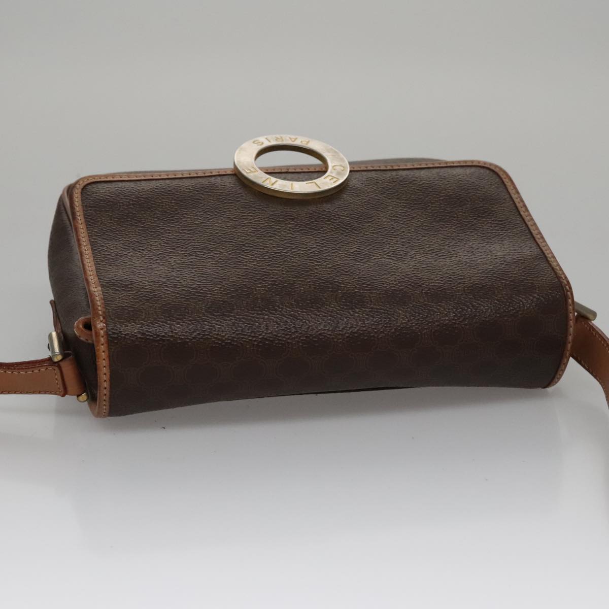 Céline Macadam Brown Canvas Shoulder Bag (Pre-Owned)