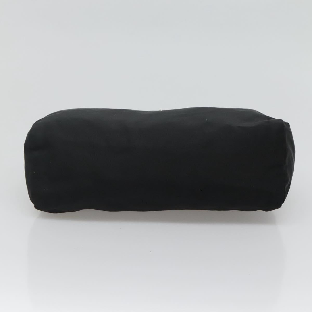 Prada Cosmetic Pouch Black Synthetic Clutch Bag (Pre-Owned)