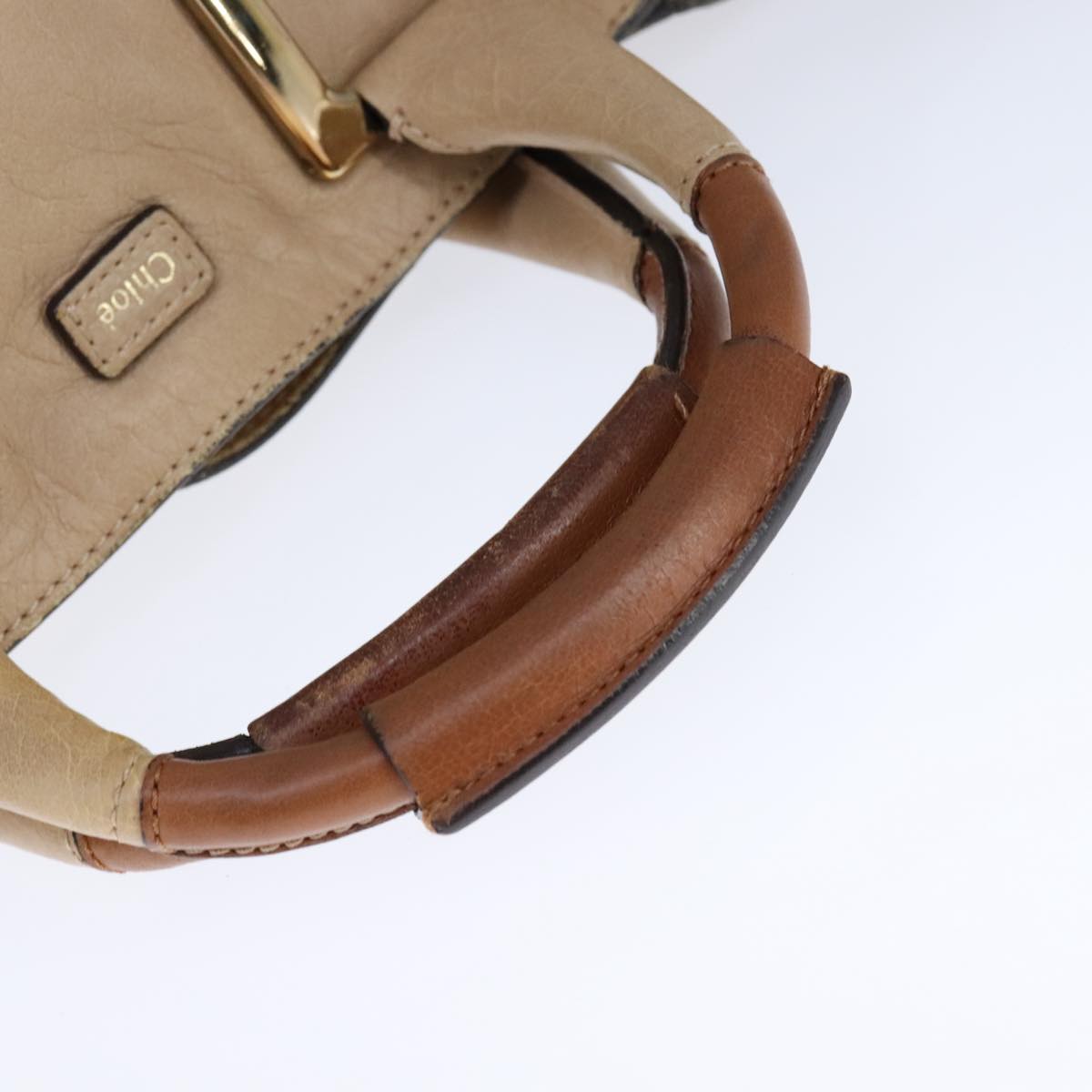 Chloé Ethel Beige Leather Handbag (Pre-Owned)