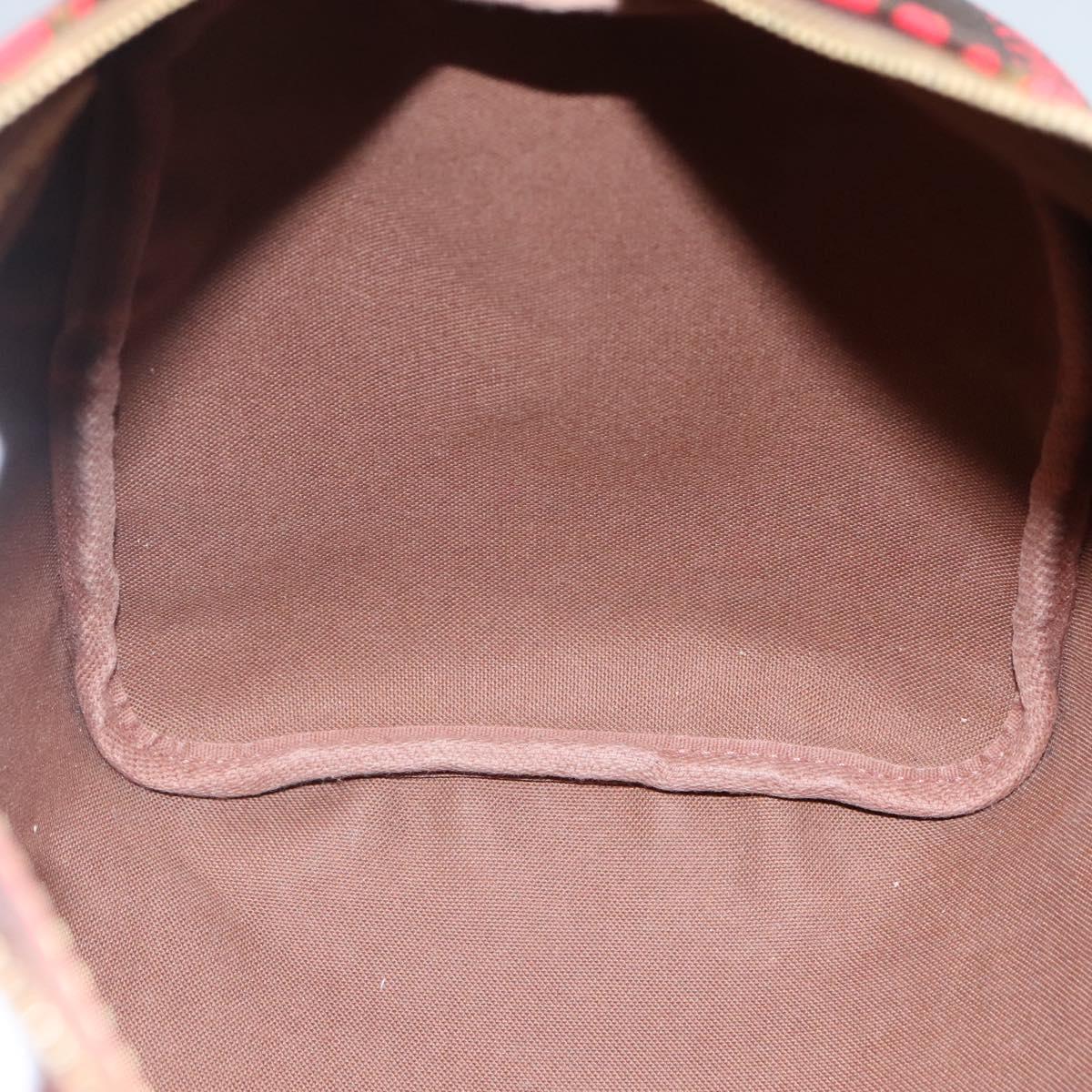 Louis Vuitton Speedy 30 Red Canvas Handbag (Pre-Owned)