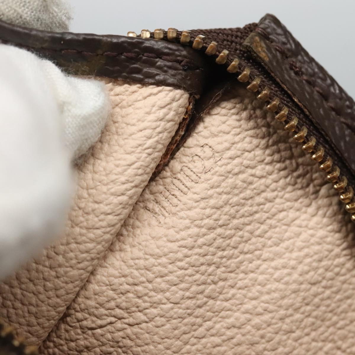 Louis Vuitton Poche Toilette Brown Canvas Clutch Bag (Pre-Owned)