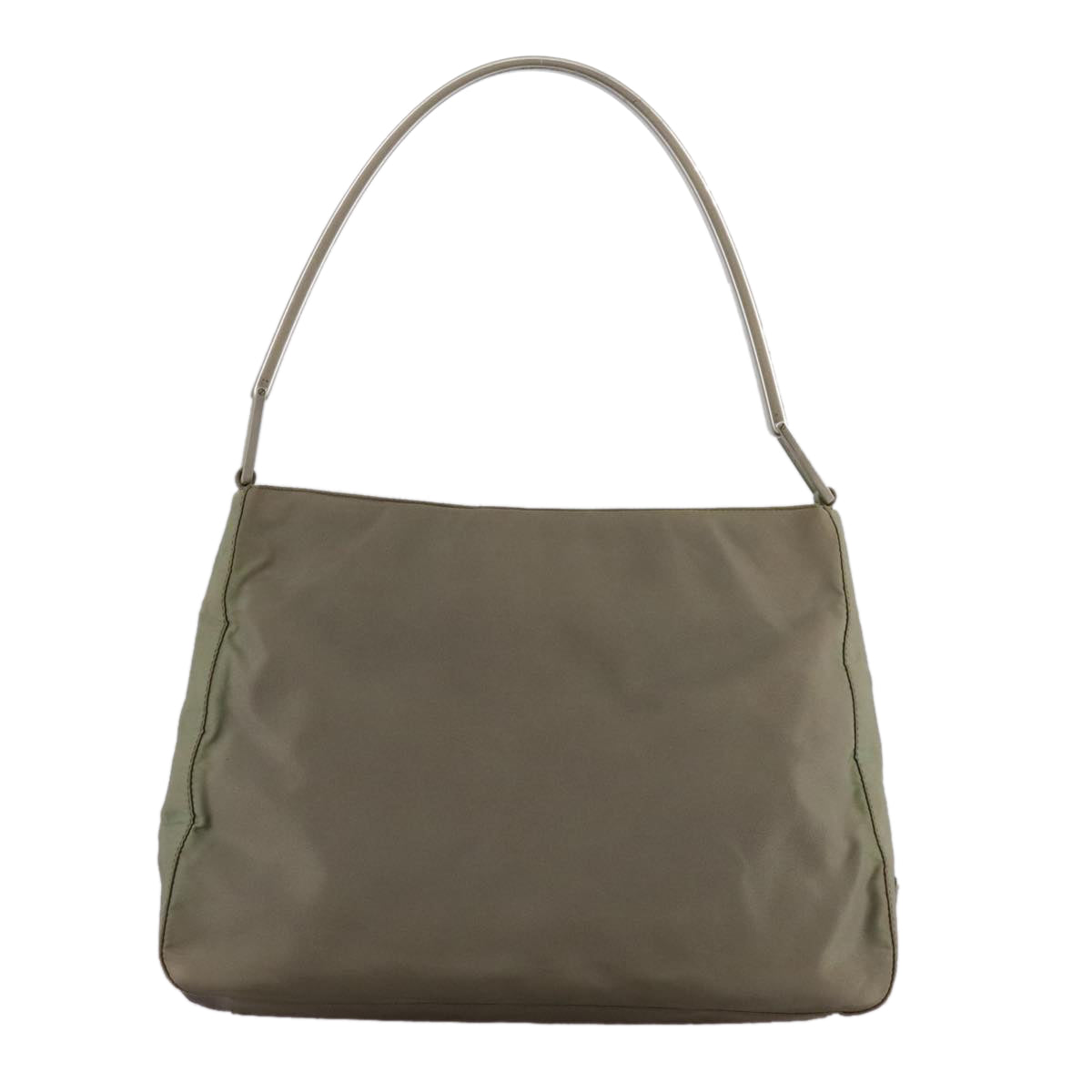 Prada Tessuto Khaki Synthetic Shoulder Bag (Pre-Owned)