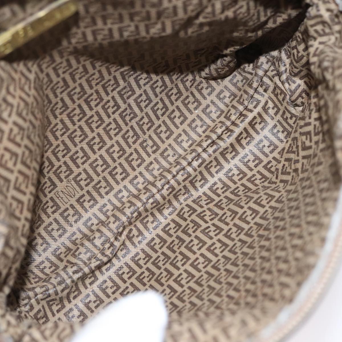Fendi Beige Canvas Shoulder Bag (Pre-Owned)